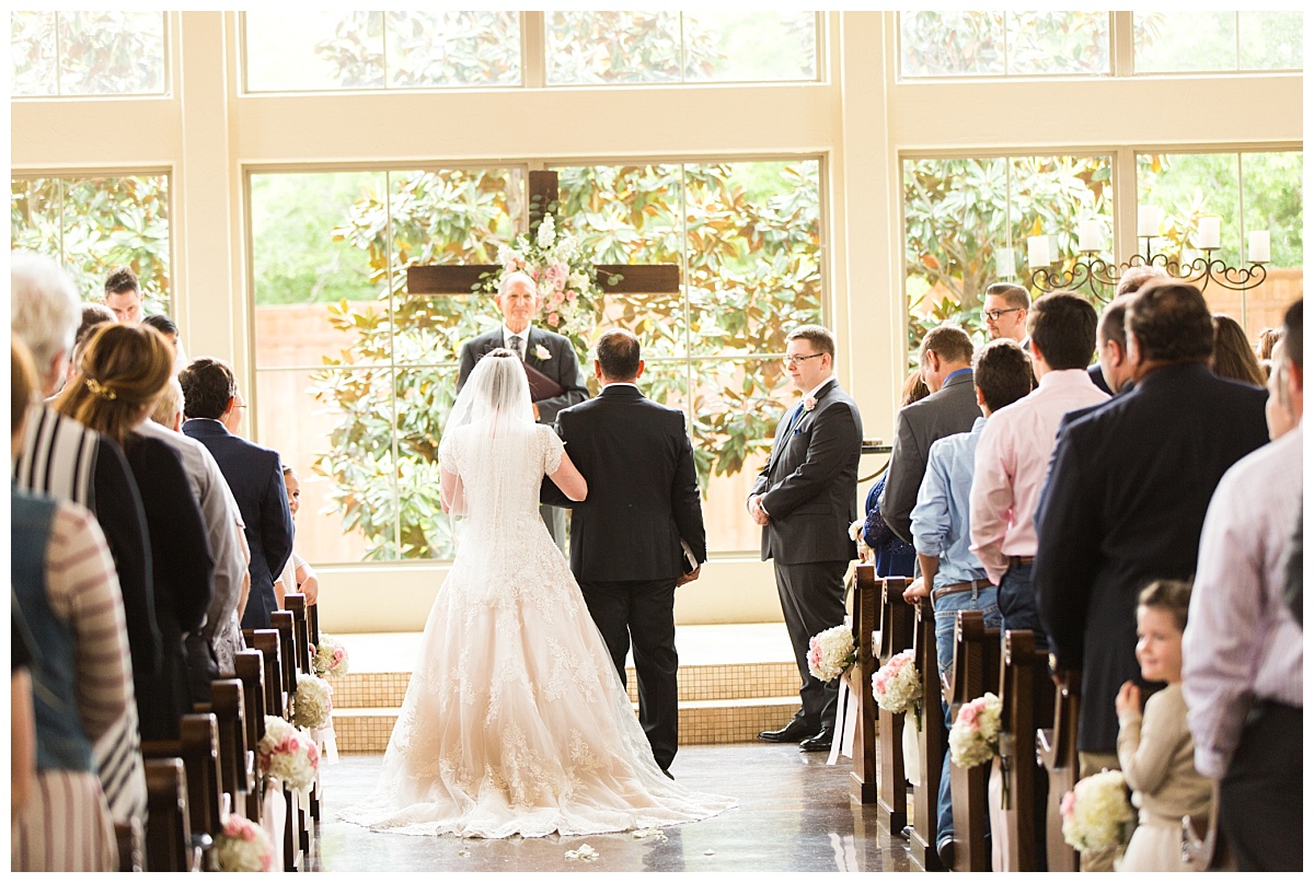 Chapel at Ana Villa Spring Wedding Flowers