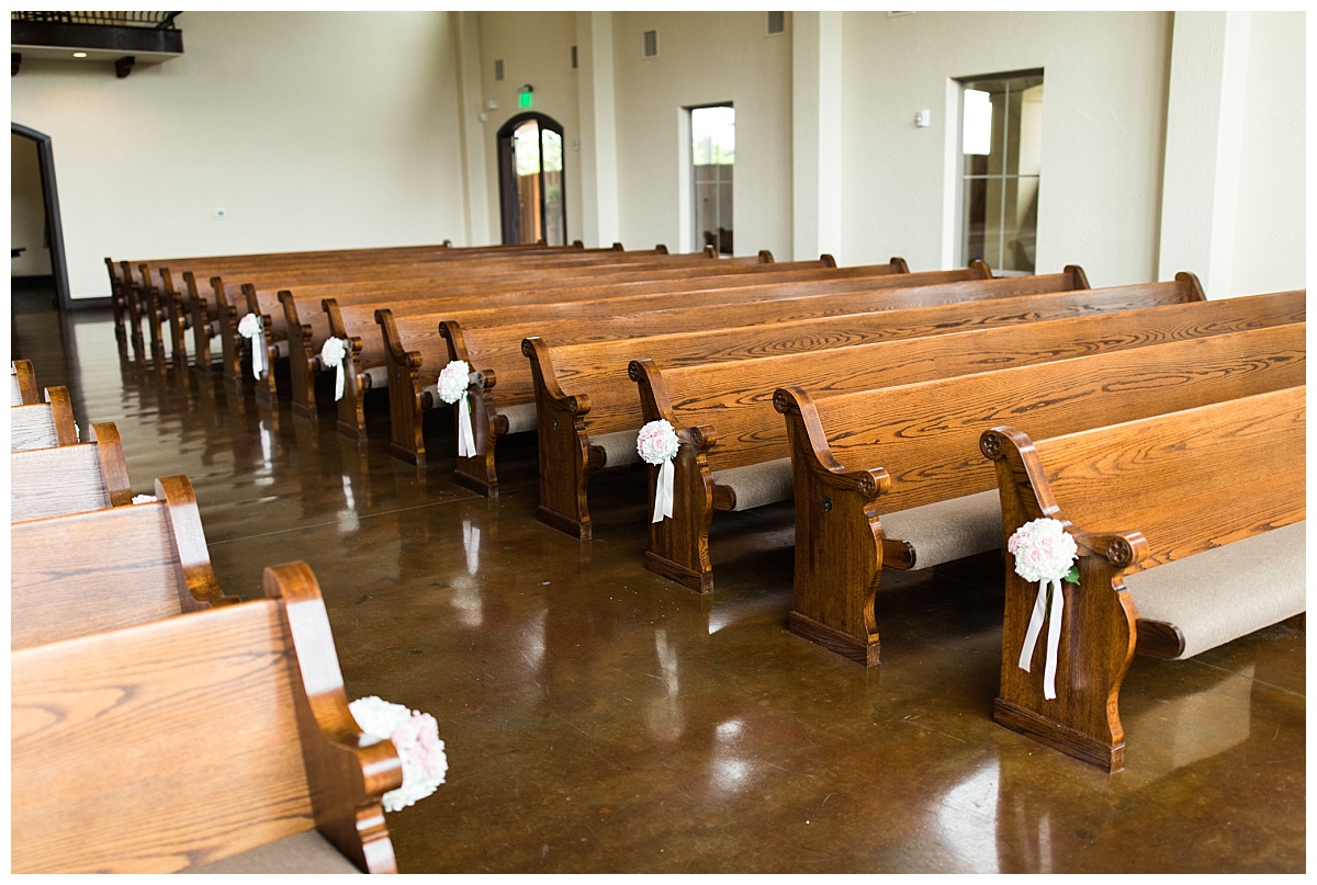 Chapel at Ana Villa Spring Wedding Flowers