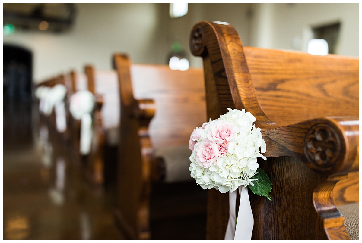 Chapel at Ana Villa Spring Wedding Flowers