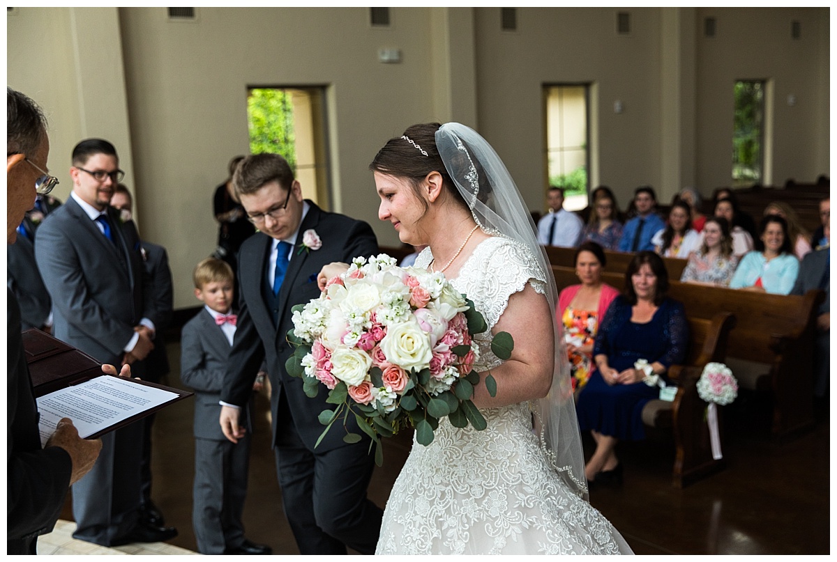 Chapel at Ana Villa Spring Wedding Flowers