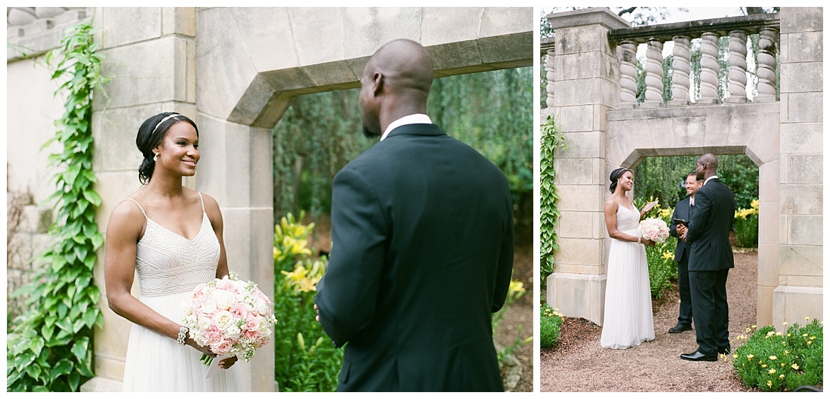 Spring Elopement Wedding Flowers at Dallas Arboretum