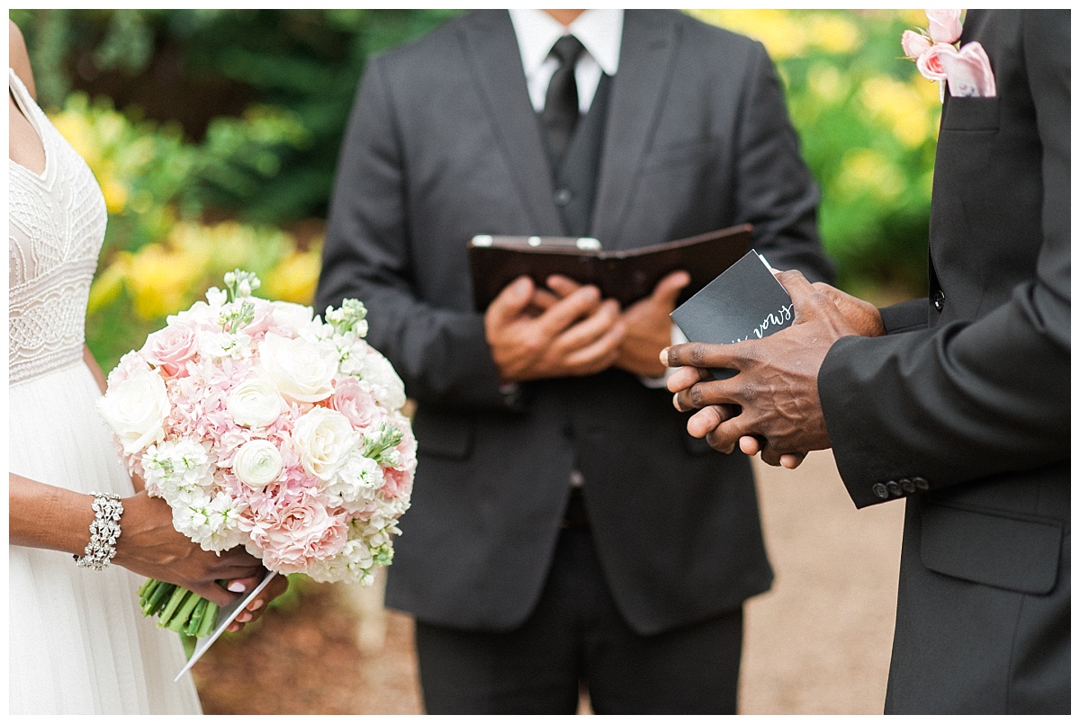 Spring Elopement Wedding Flowers at Dallas Arboretum