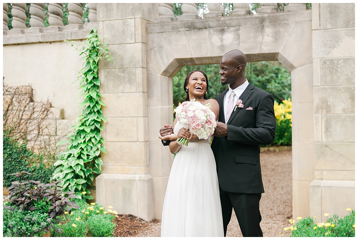 Spring Elopement Wedding Flowers at Dallas Arboretum