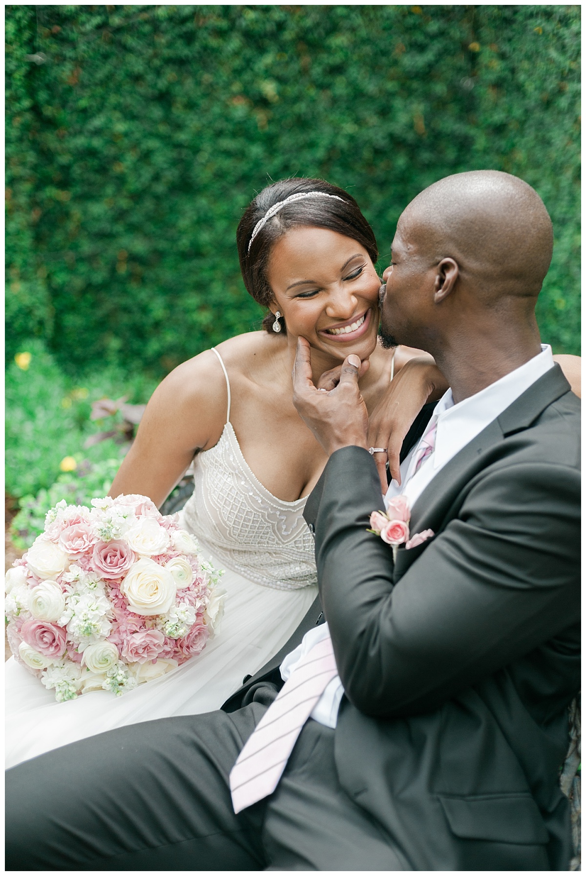 Spring Elopement Wedding Flowers at Dallas Arboretum