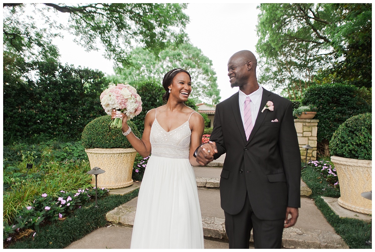 Spring Elopement Wedding Flowers at Dallas Arboretum