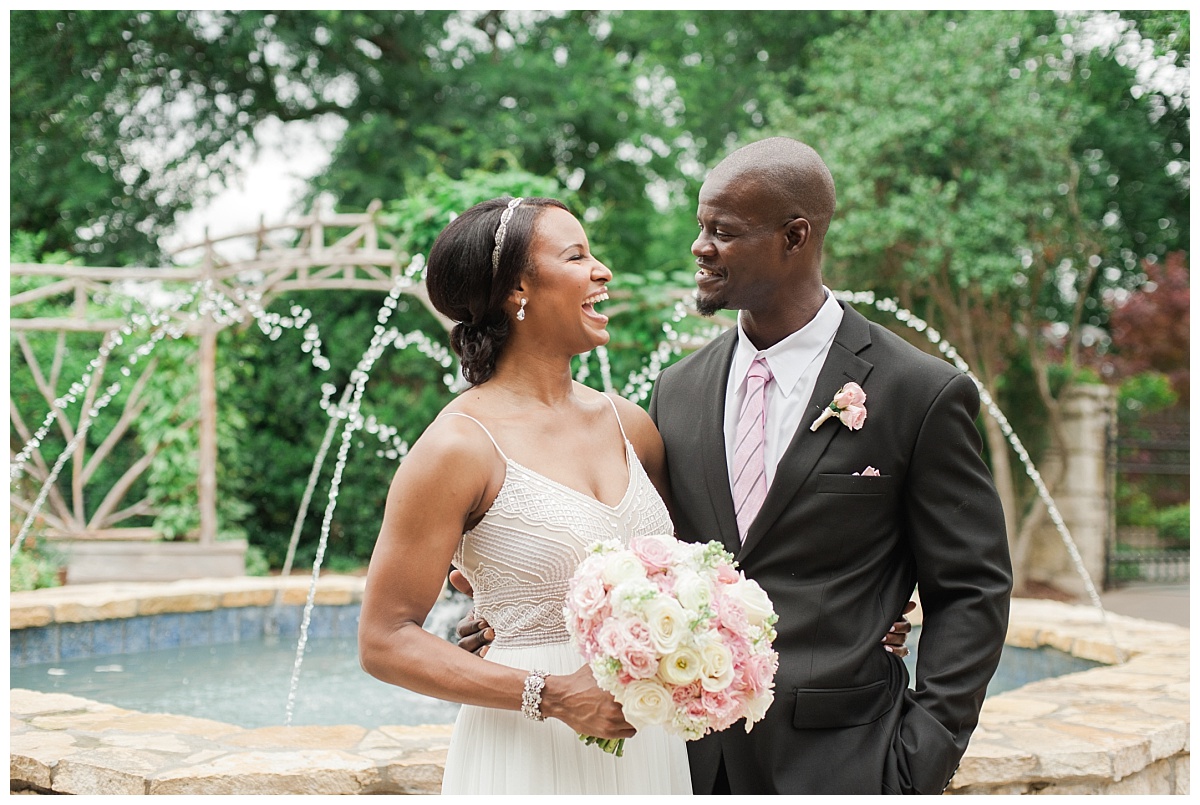 Spring Elopement Wedding Flowers at Dallas Arboretum