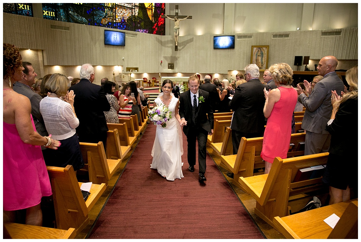 Ivory and purple Piazza on the Green Wedding Flowers