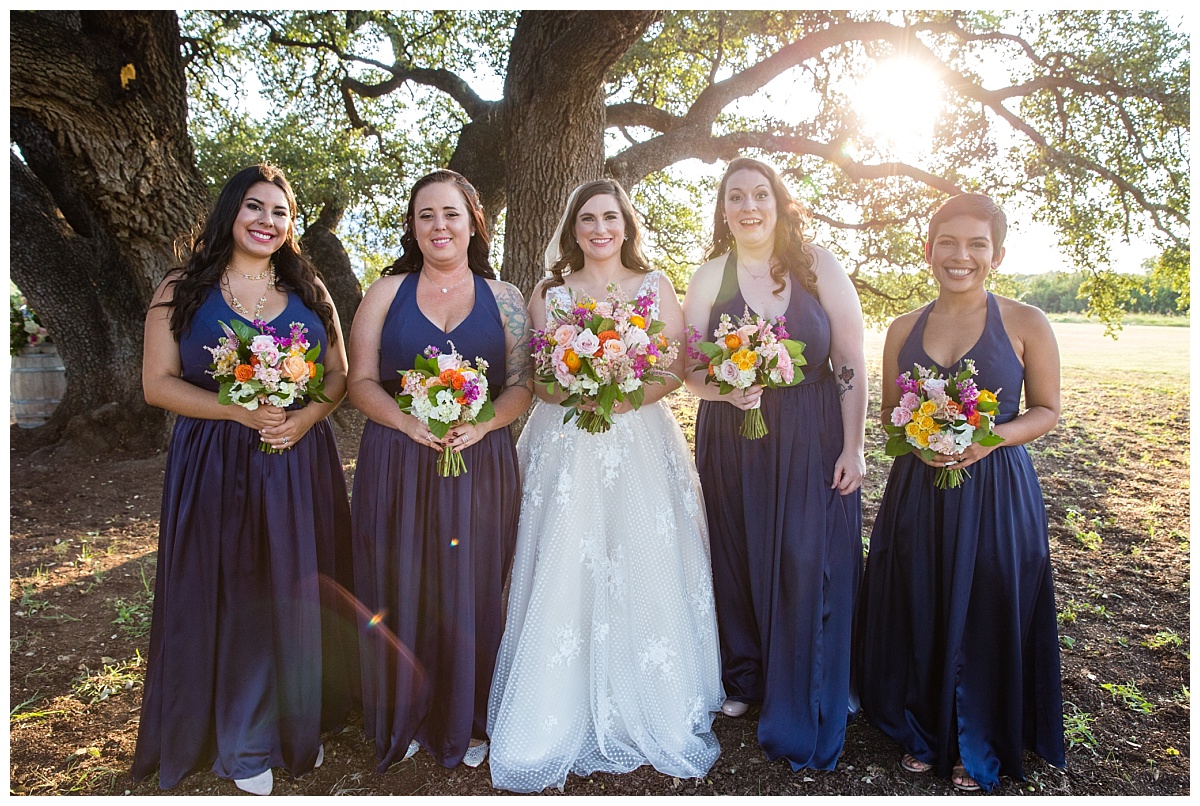 Colorful five oaks farms cleburne wedding flowers