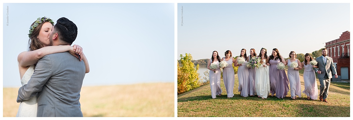 Dallas Filter Building natural organic ivory and lavender wedding flowers with eucalyptus