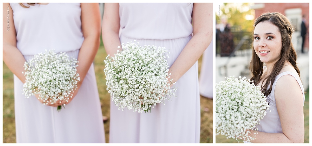 Dallas Filter Building natural organic ivory and lavender wedding flowers with eucalyptus