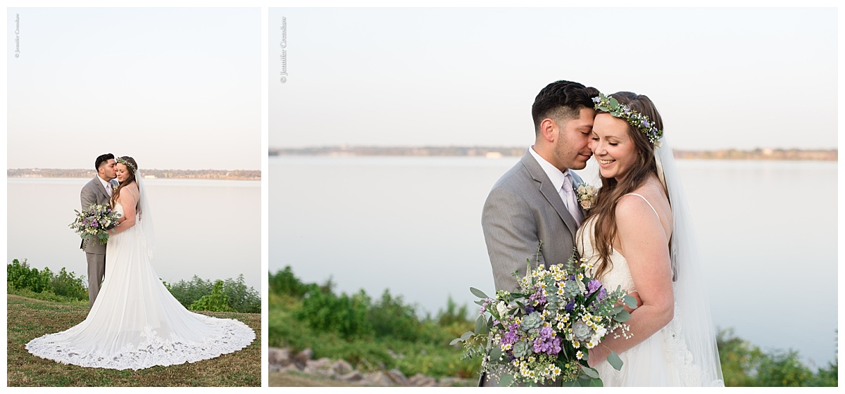 Dallas Filter Building natural organic ivory and lavender wedding flowers with eucalyptus