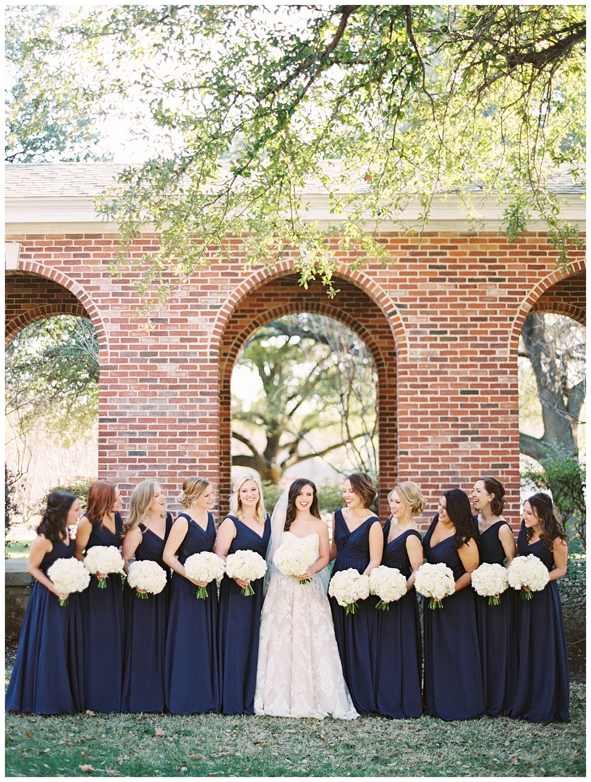 Traditional white, gold, and black Dallas Wedding Royal Lane Baptist Church Room on Main Wedding Flowers