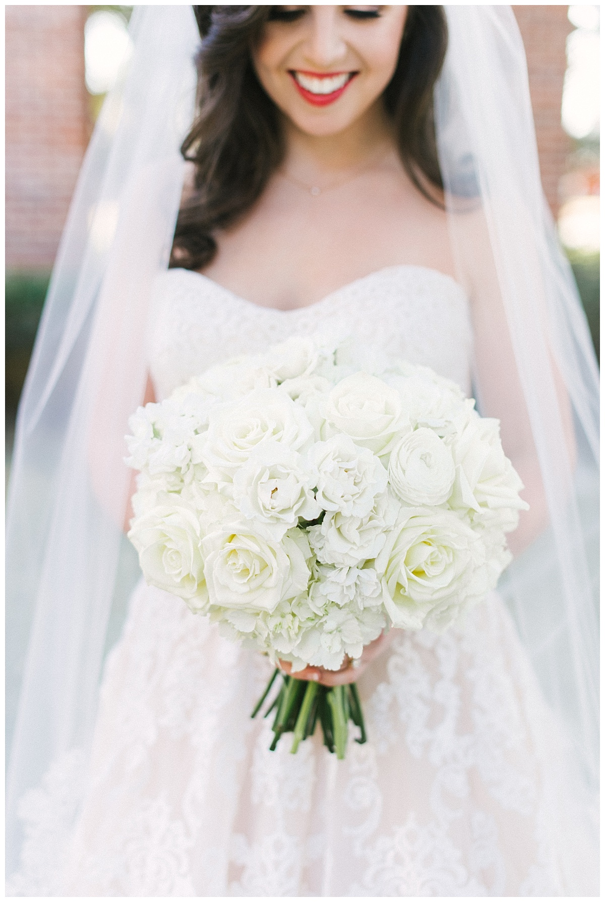 Traditional white, gold, and black Dallas Wedding Royal Lane Baptist Church Room on Main Wedding Flowers