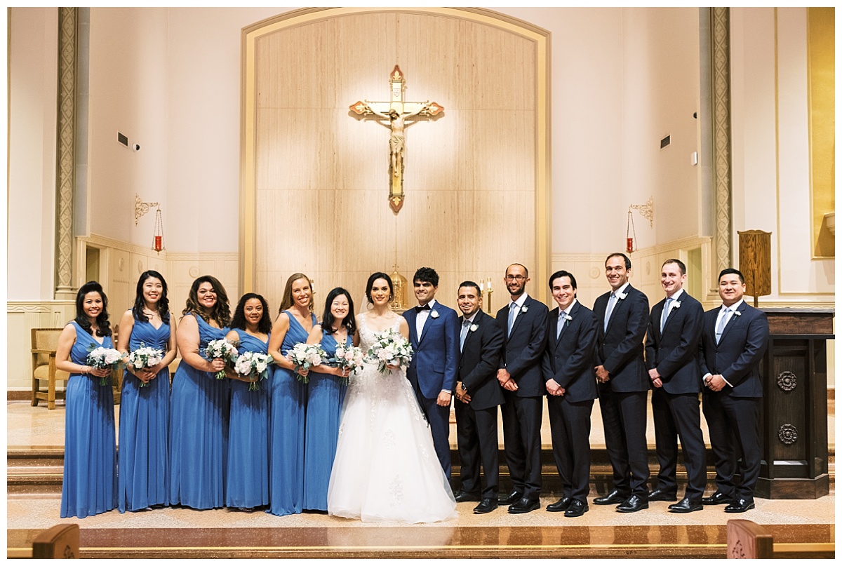 Cityplace,Dallas,eucalyptus,blush,roses,ranunculus,Allen Tsai,Holy Trinity Catholic Church,Lindsey Zamora Events,A & L FLoral Design,Texas,Wedding,Flowers,Bouquets